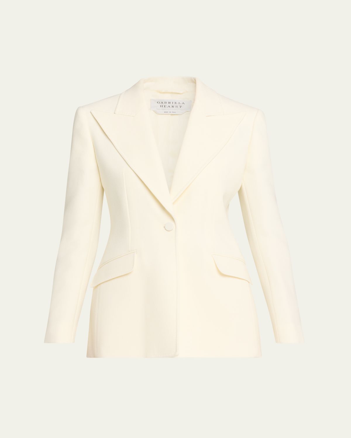Gabriela Hearst Leiva Single-Breasted Wool Blazer