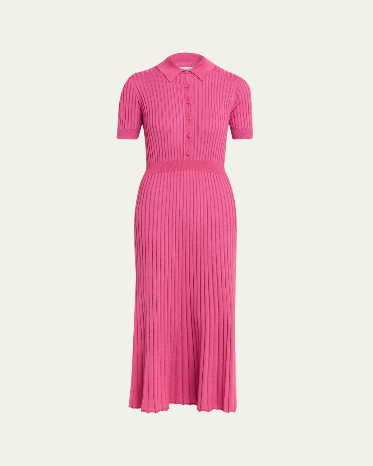 Gabriela Hearst Amor Rib Knit Cashmere-Silk Midi Dress