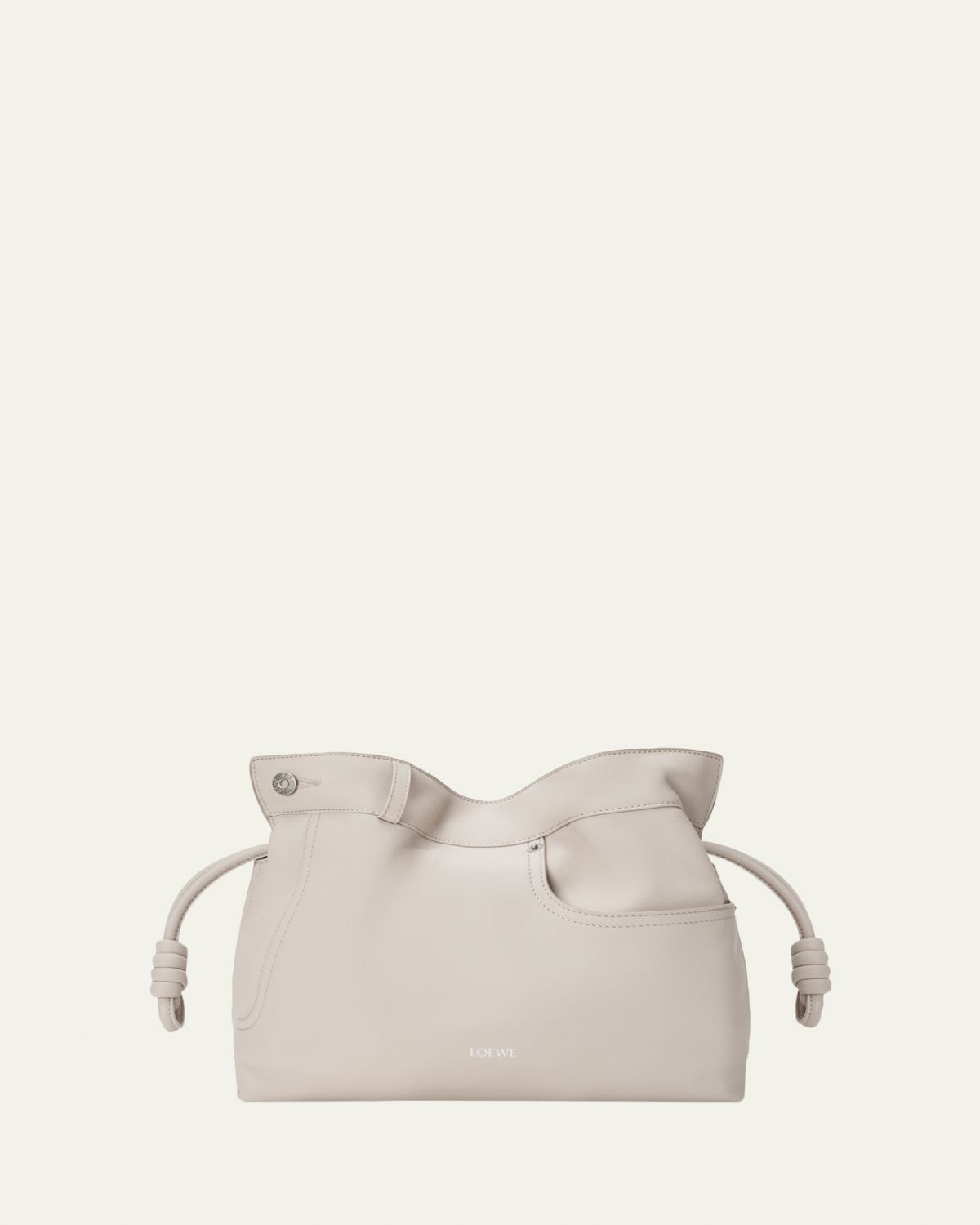 Loewe Flamenco Panta Clutch Bag in Leather