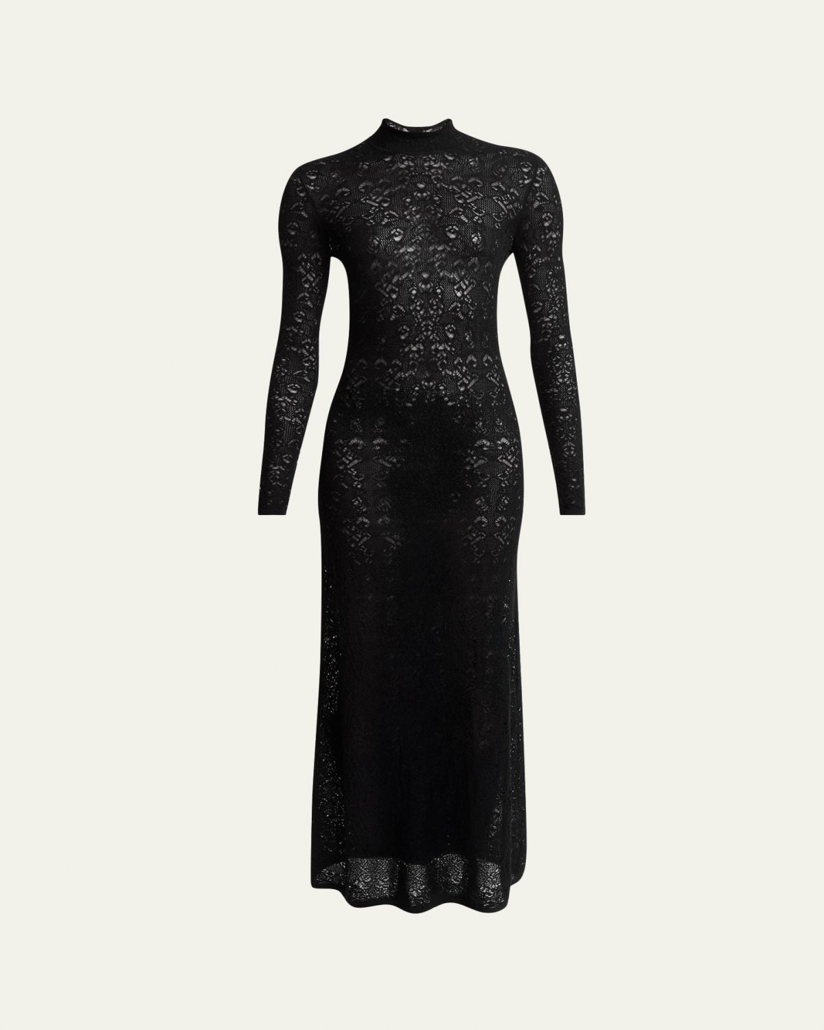 Gabriela Hearst Anya Crochet Long-Sleeve Maxi Dress