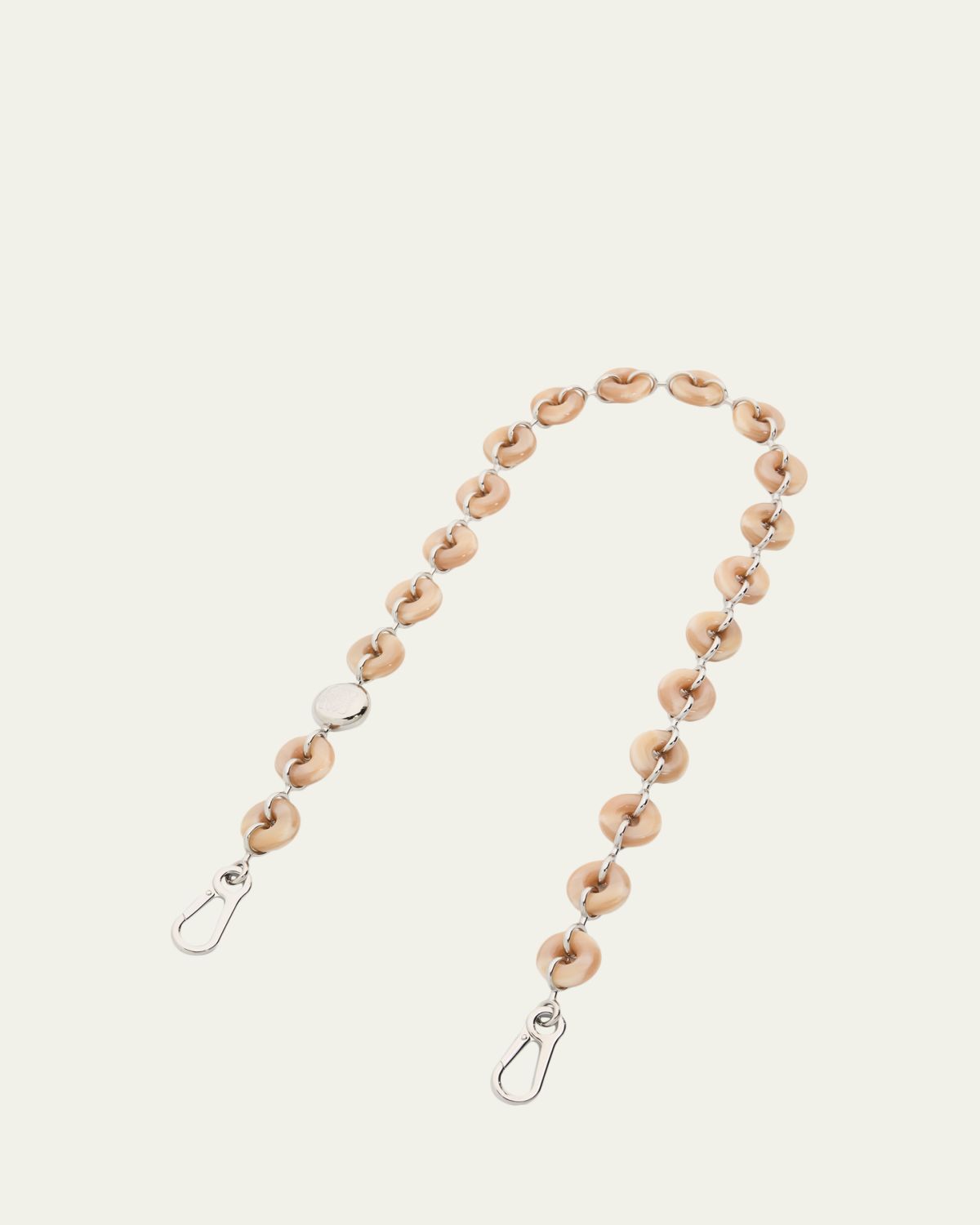Loewe Donut Chain Shoulder Strap in Acetate and Stainless Steel