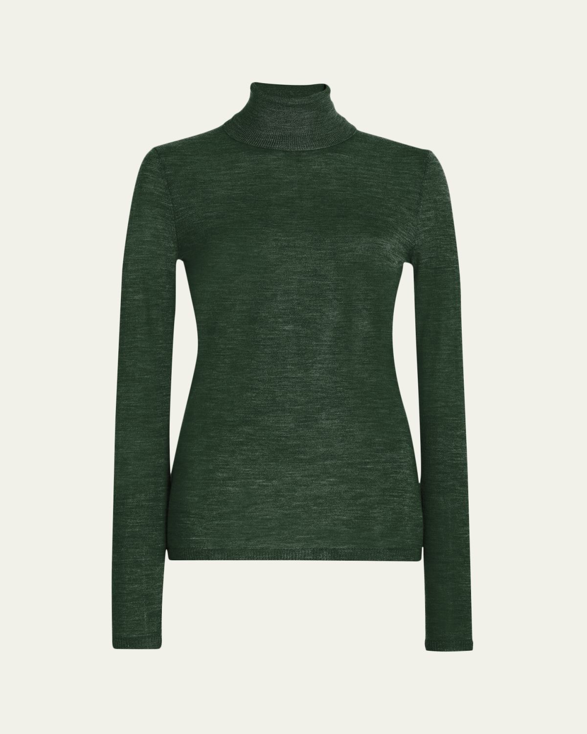 Gabriela Hearst May Rib Knit Wool-Cashmere Turtleneck Sweater