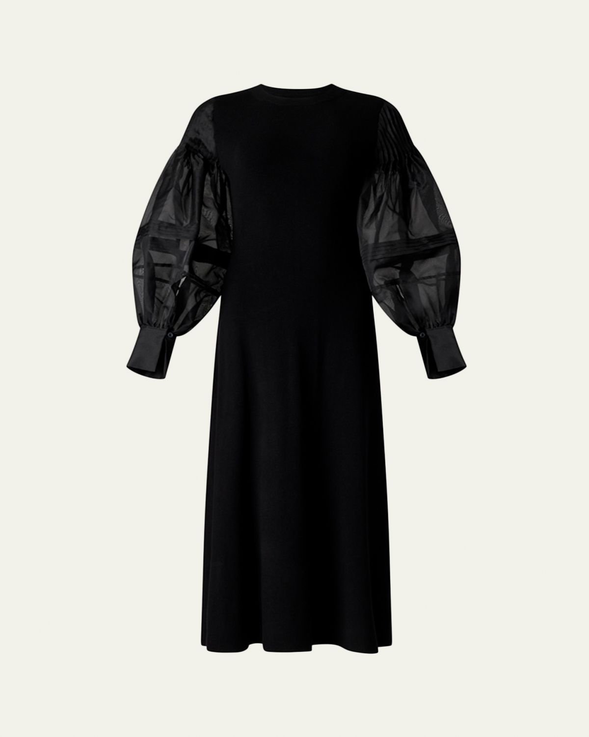 Altuzarra Carino Long-Sleeve Silk idi Dress