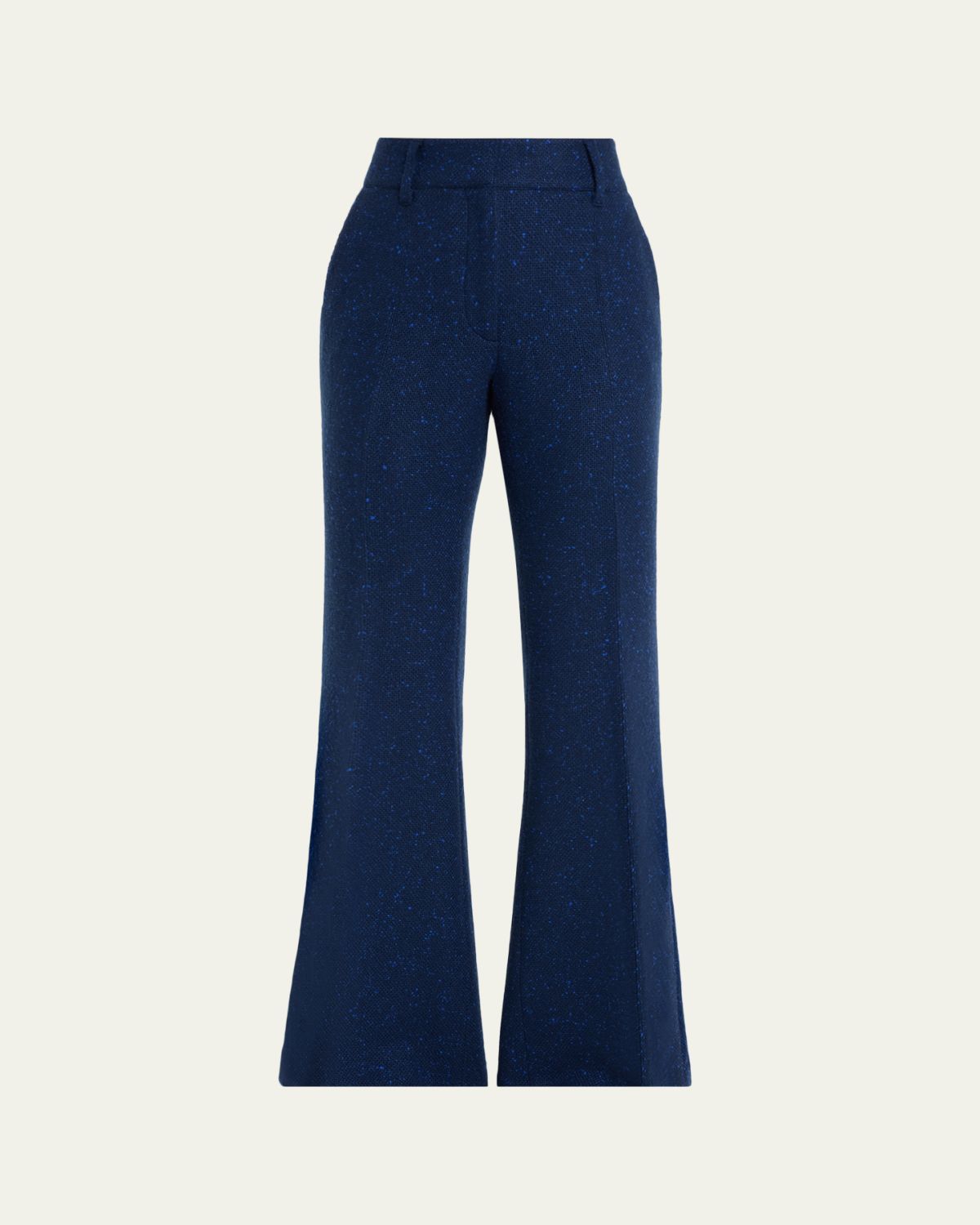 Gabriela Hearst Rhein Speckled Tweed Flare Pants