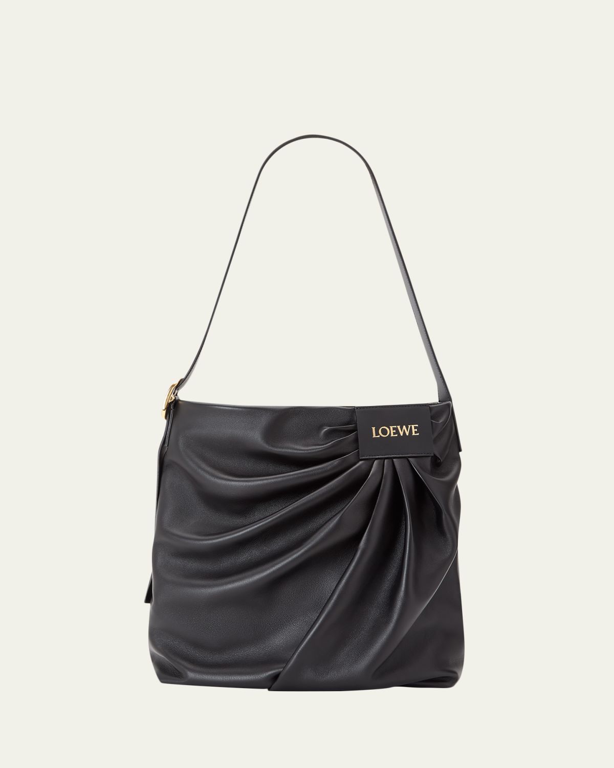 Loewe Pleated Tote Bag in Leather