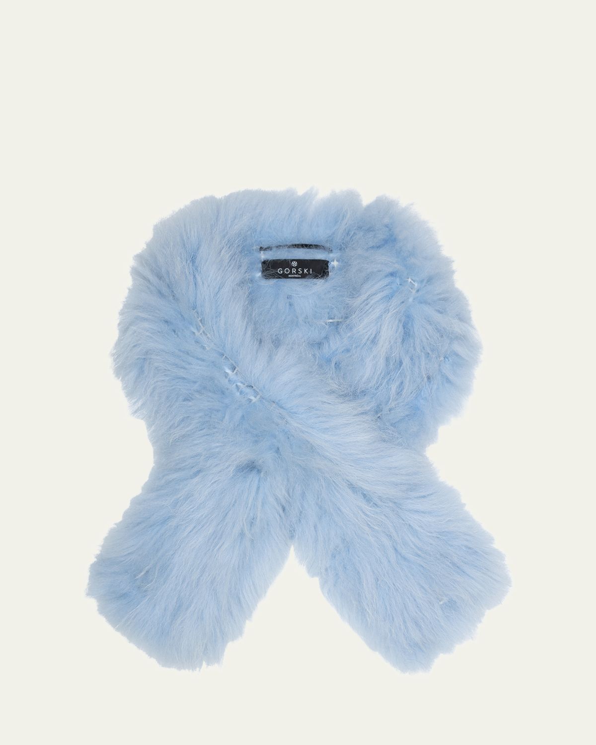 Gorski Select Lamb Shearlng Pull-Through Scarf