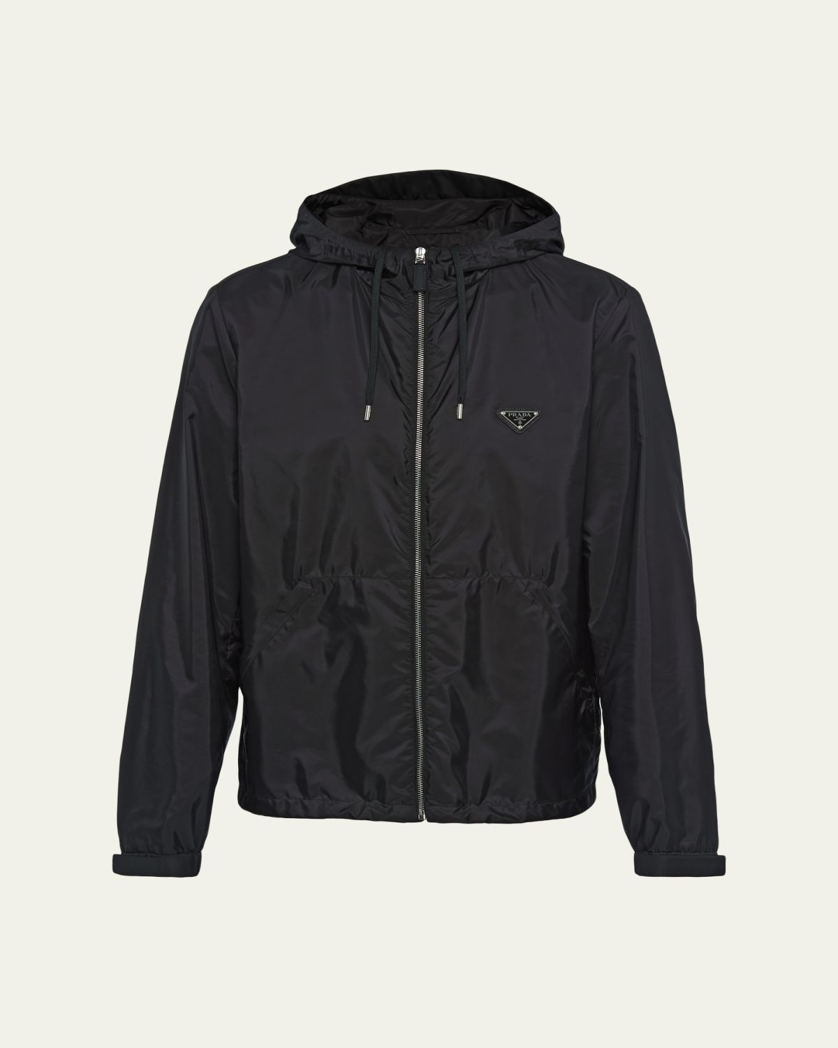 Prada Men's Re-Nylon Full-Zip Hooded Jacket