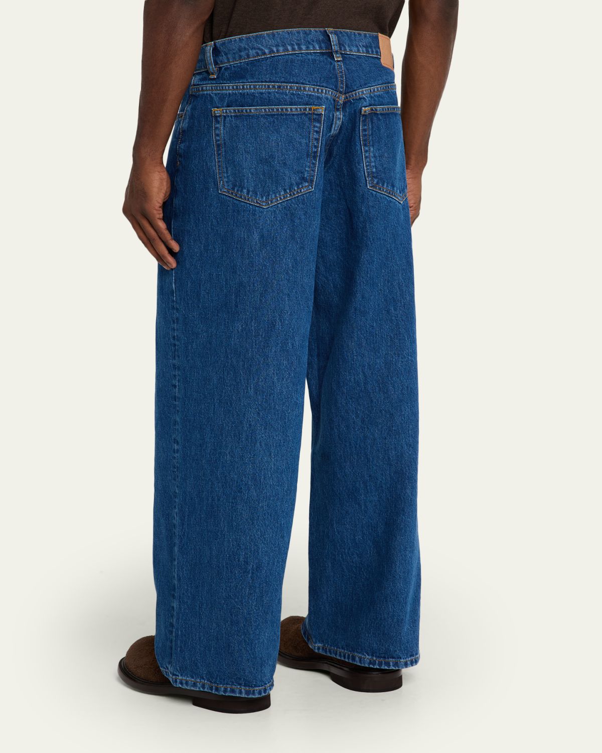 Jeanerica Men's Med Blue Denim Wide-Leg Jeans | Thumbnail 3 Jeanerica Men's Med Blue Denim Wide-Leg Jeans | Thumbnail 3