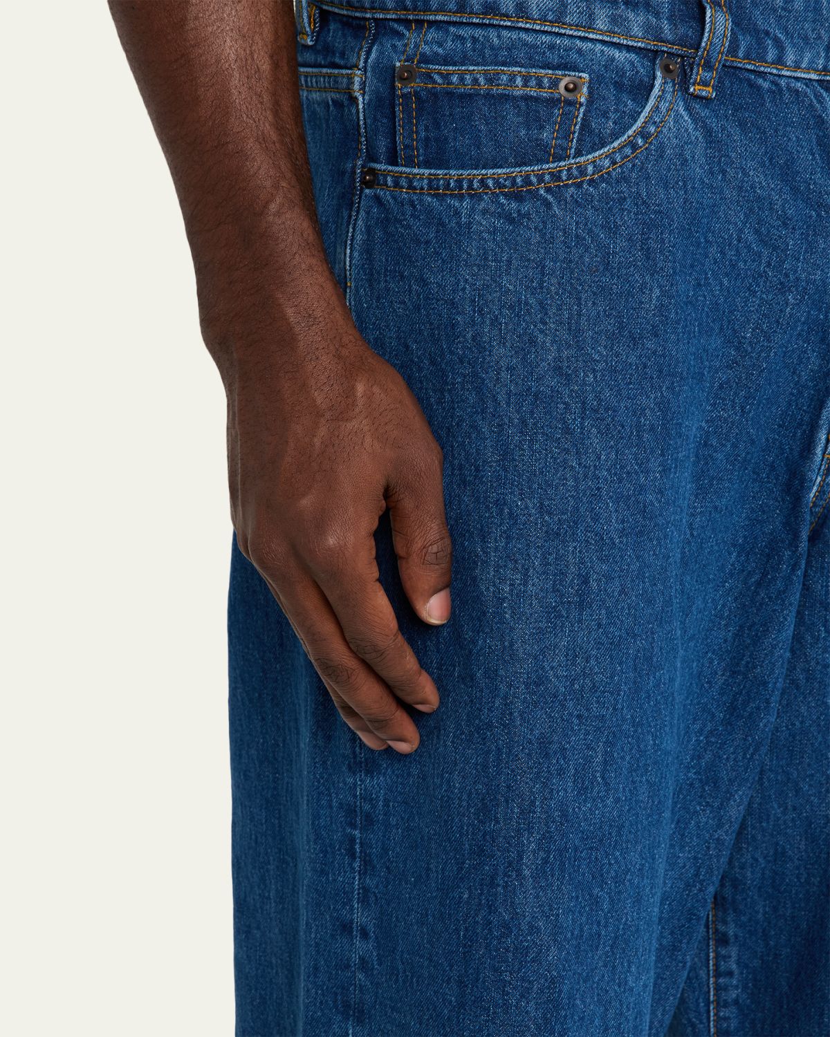 Jeanerica Men's Med Blue Denim Wide-Leg Jeans | Thumbnail 5 Jeanerica Men's Med Blue Denim Wide-Leg Jeans | Thumbnail 5