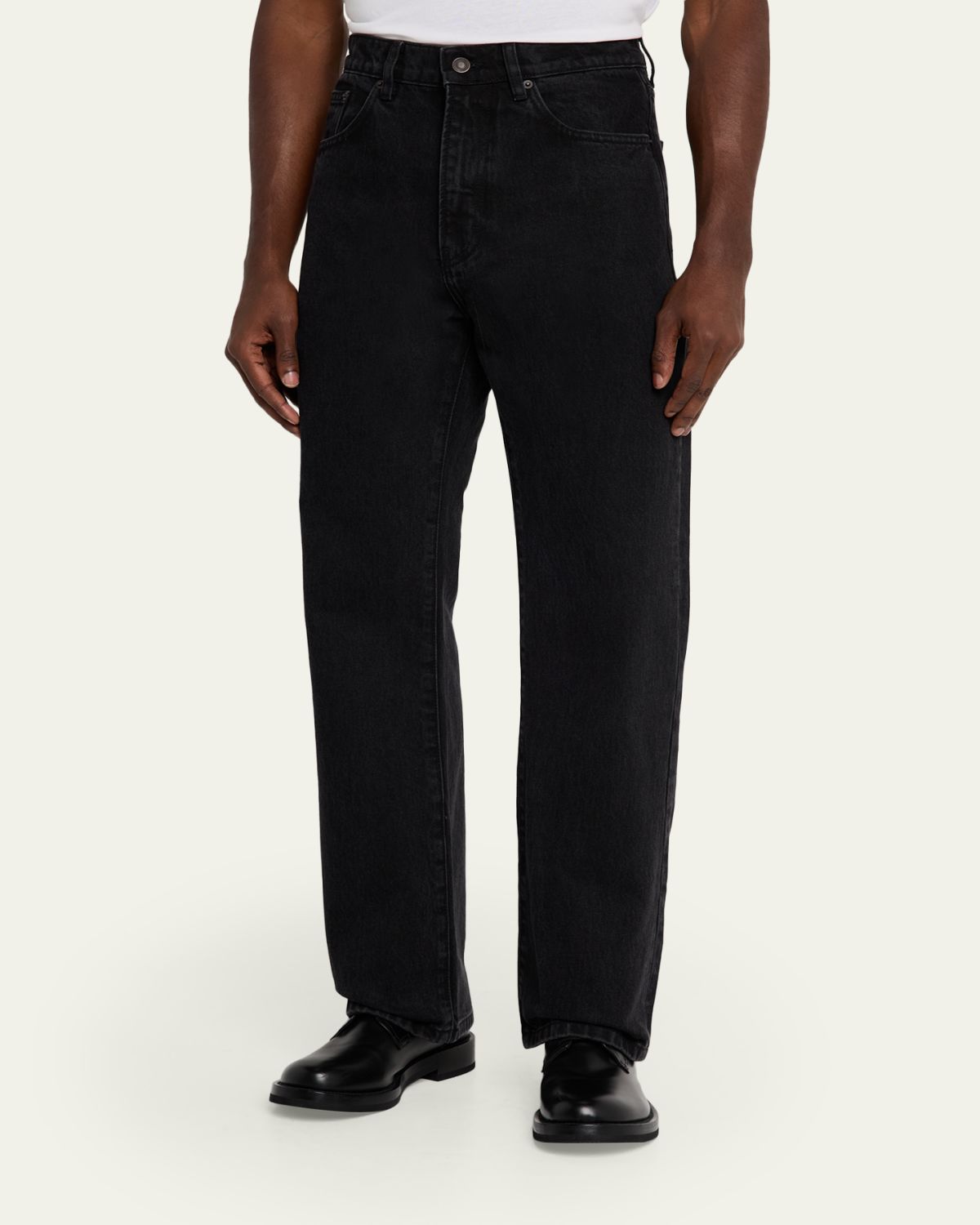 Jeanerica Men's Black Denim Straight-Leg Five-Pocket Pants | Thumbnail 4 Jeanerica Men's Black Denim Straight-Leg Five-Pocket Pants | Thumbnail 4