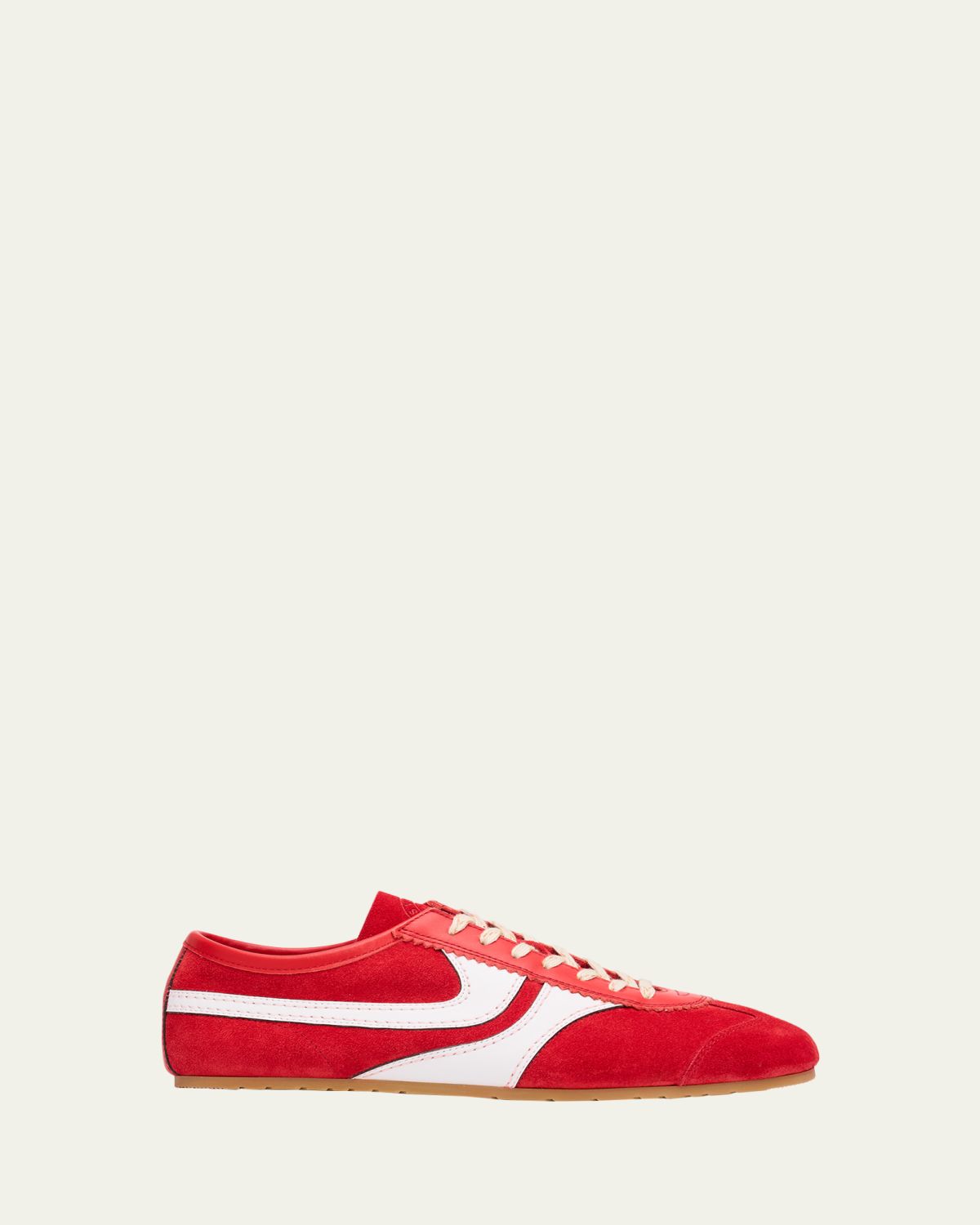 Dries Van Noten Men 's Suede and Leather Low-Top Sneakers