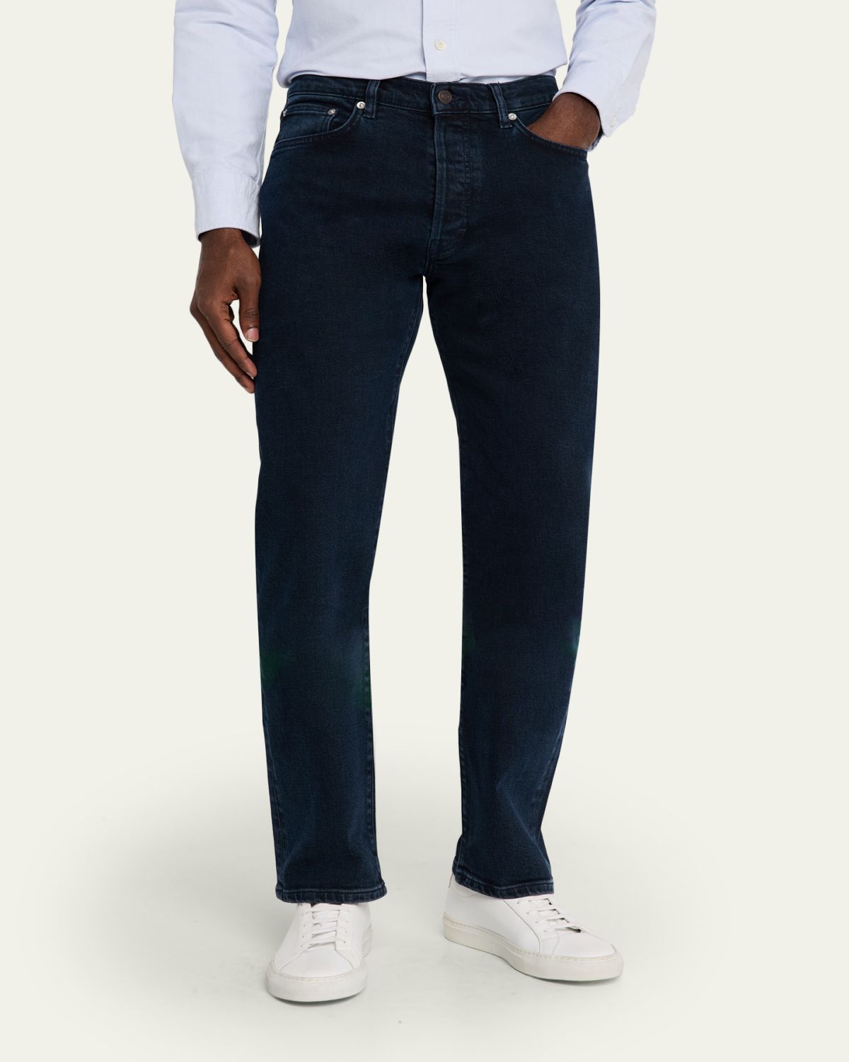 Jeanerica Men's Casual Dark Blue Denim Straight-Leg Jeans | Thumbnail 4 Jeanerica Men's Casual Dark Blue Denim Straight-Leg Jeans | Thumbnail 4