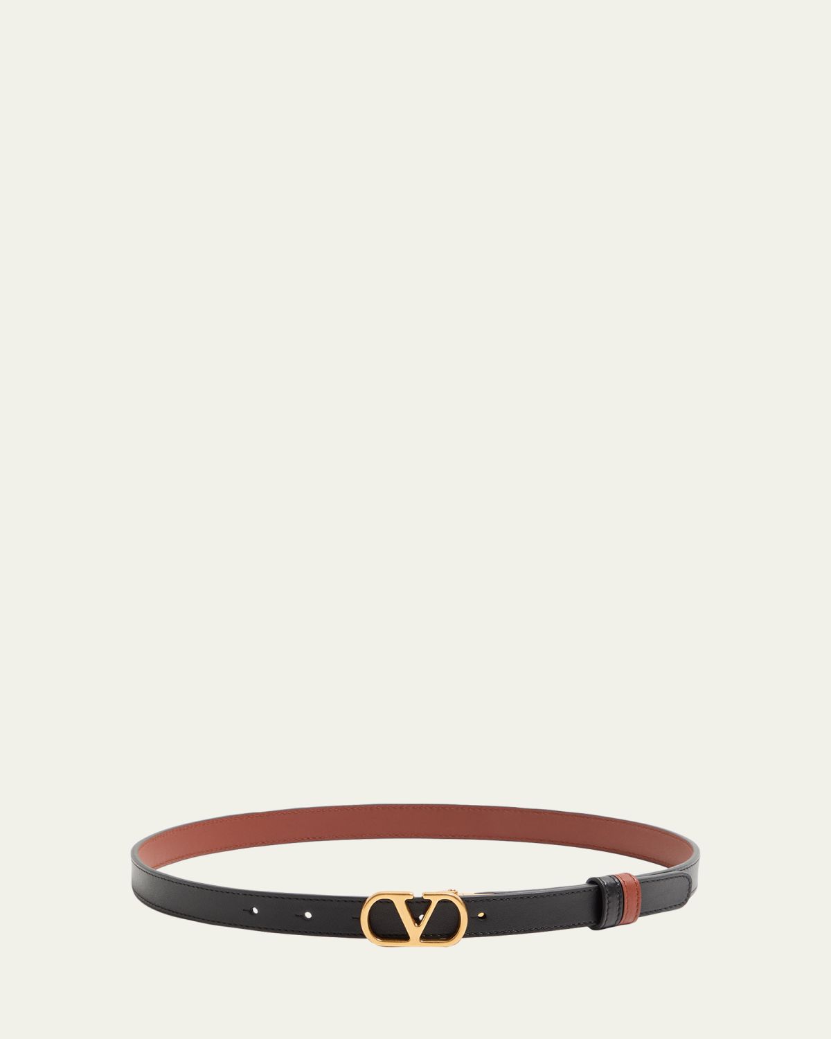 Valentino Garavani Reversible VLogo Signature Leather Belt