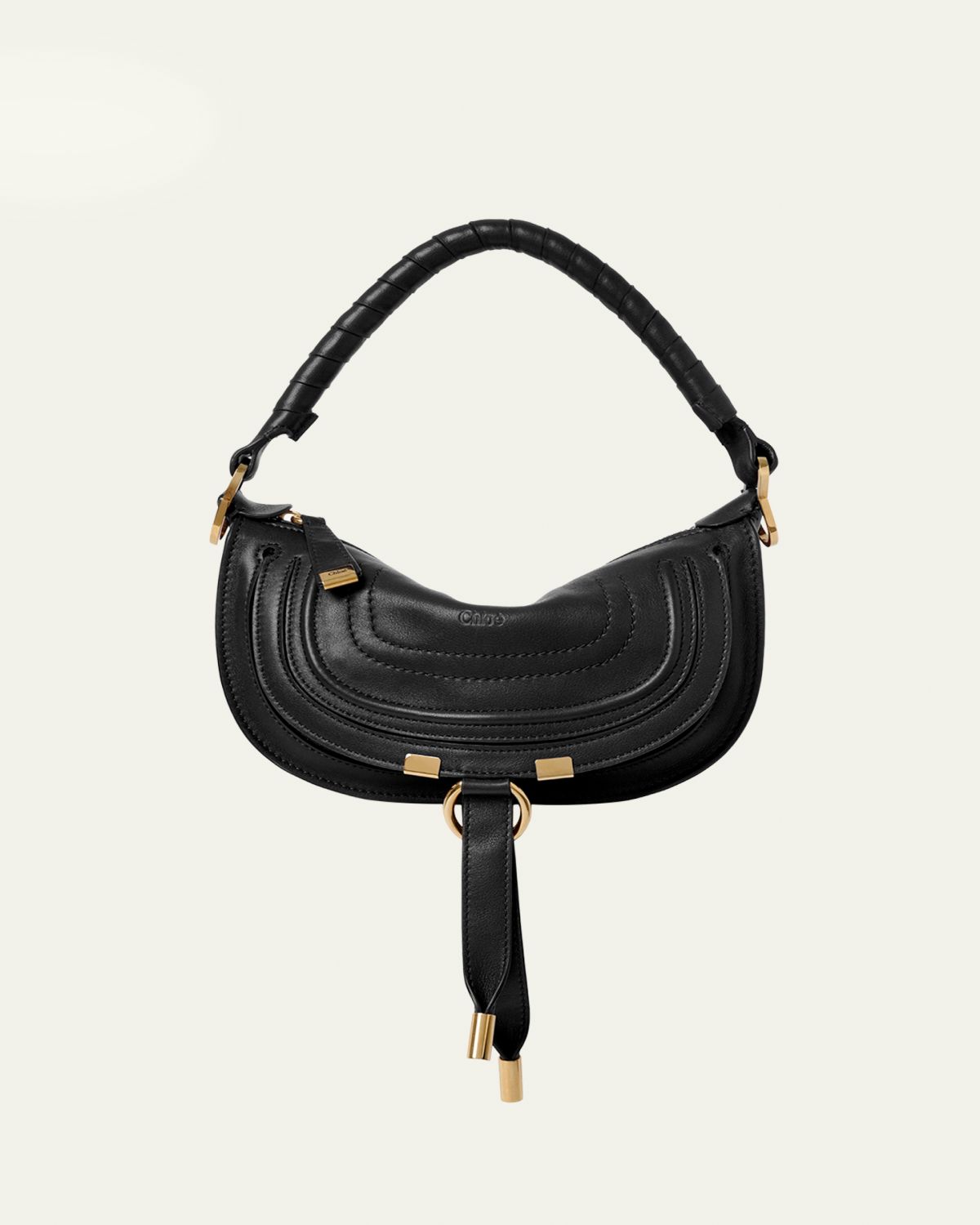 Chloe Marcie Mini Saddle Shoulder Bag in Leather