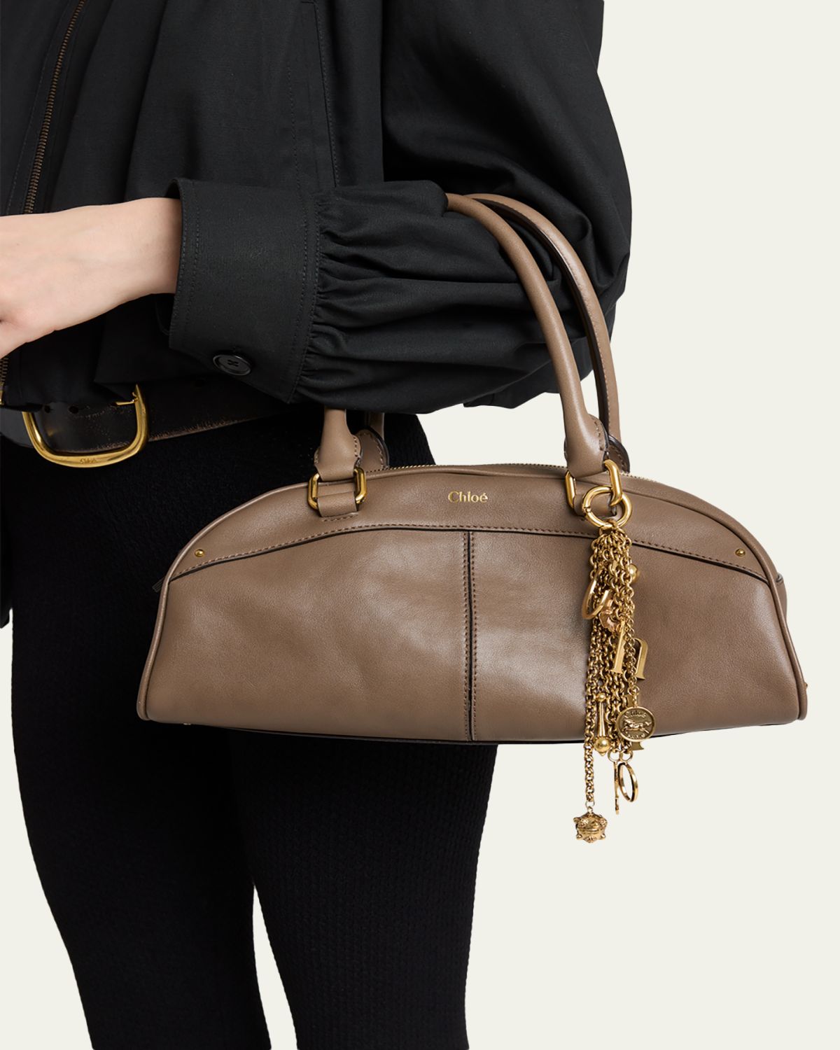 Chloe Bowling Shoulder Bag in Leather | Thumbnail 2