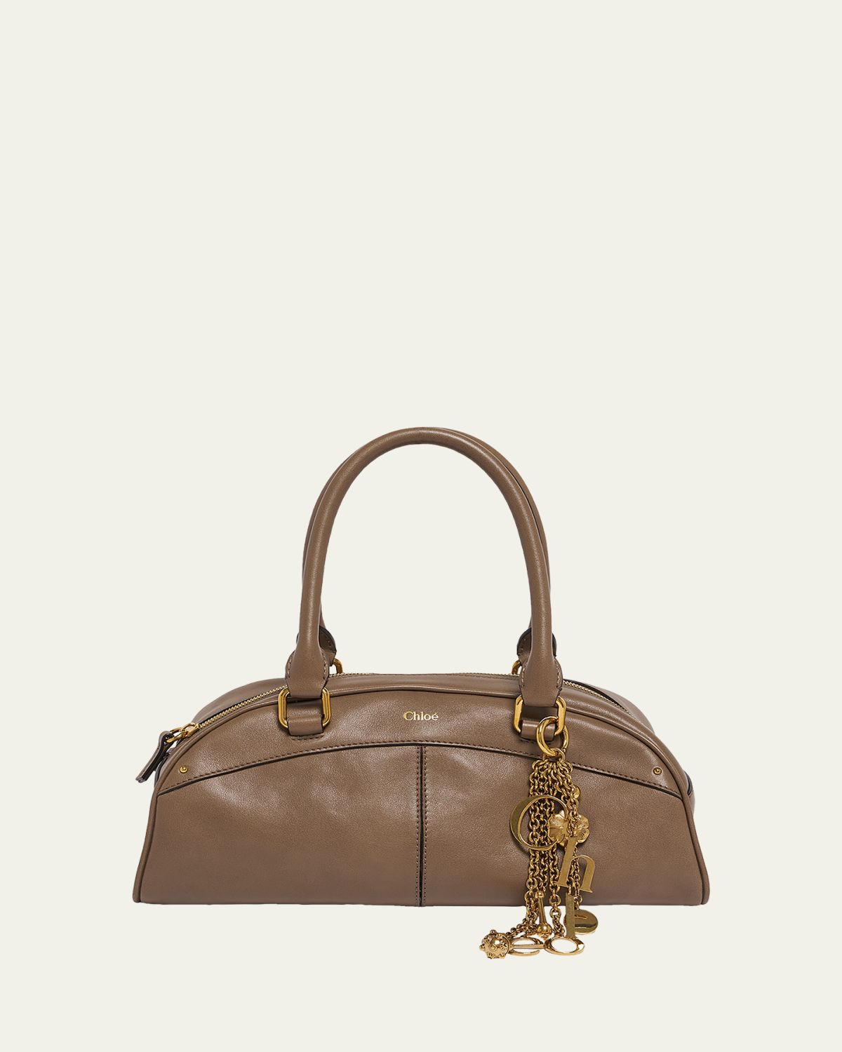 Chloe Bowling Shoulder Bag in Leather