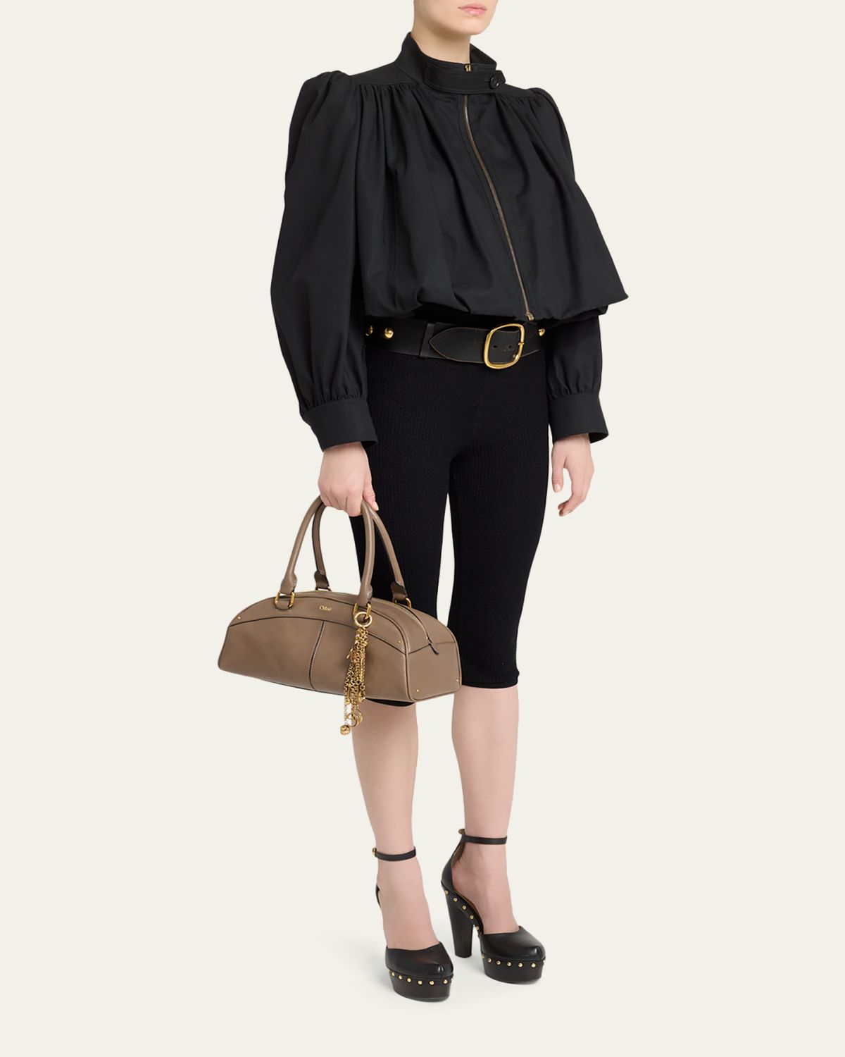 Chloe Bowling Shoulder Bag in Leather | Thumbnail 5