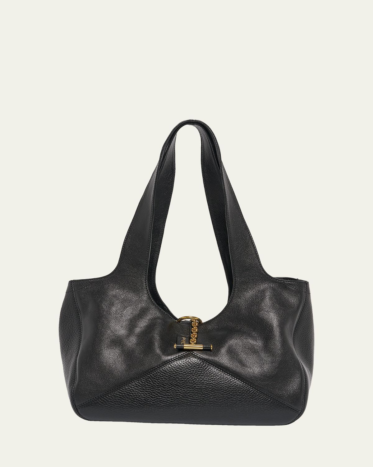 Chloe Balloon East-West Tote Bag in Grain Leather