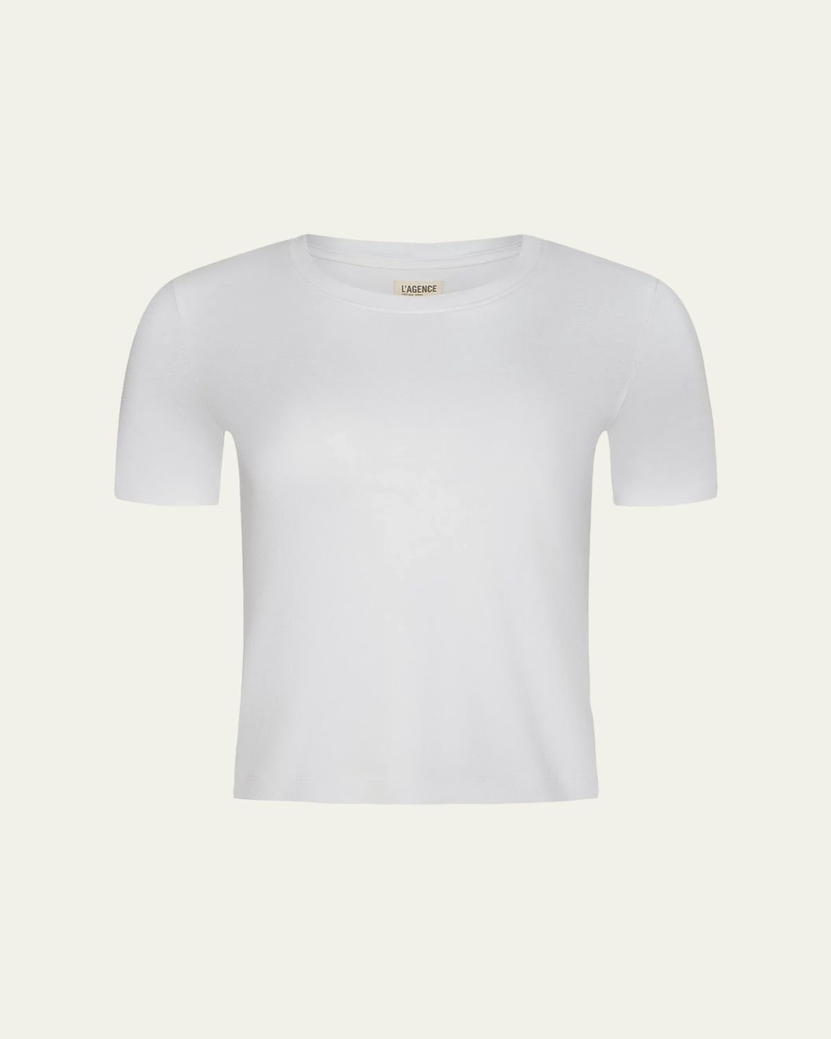 L'Agence Stormy Short-Sleeve Crop Tee | Thumbnail 4
