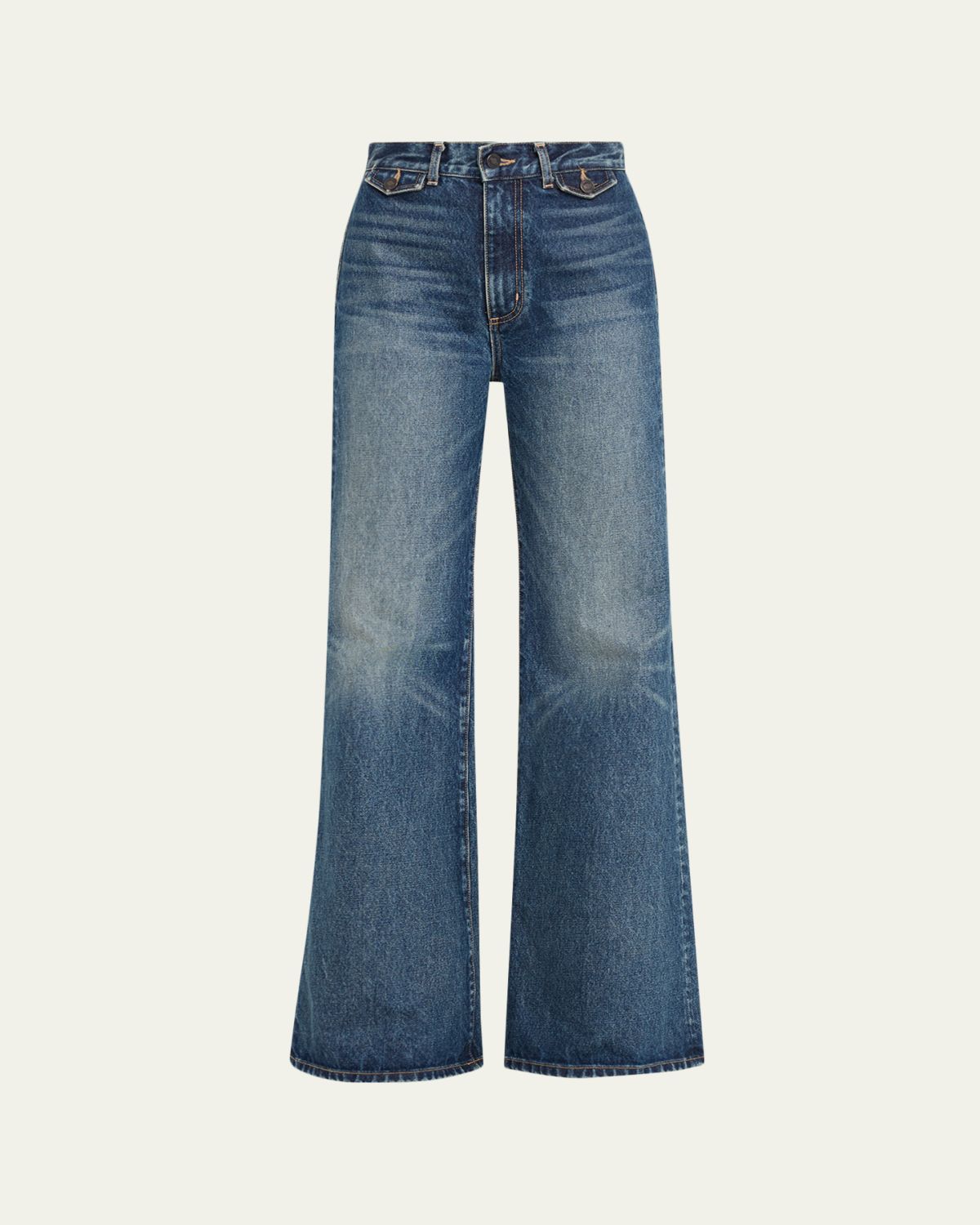 Nili Lotan Edira High-Rise Wide-Leg Jeans