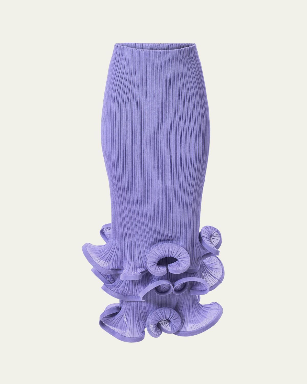 Carolina Herrera Tiered Ruffle Hem Maxi Skirt