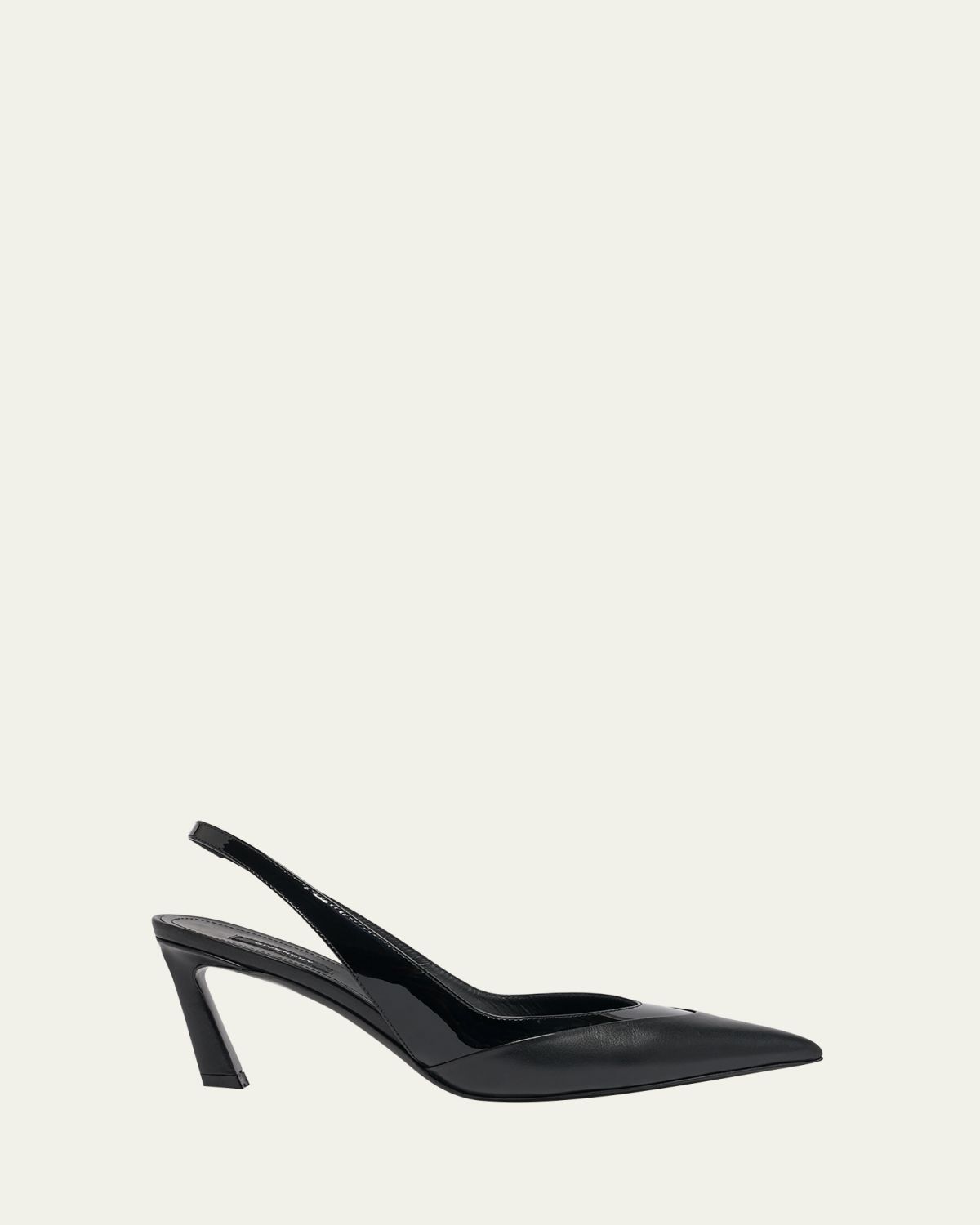Givenchy Spiky Mixed Leather Slingback Pumps
