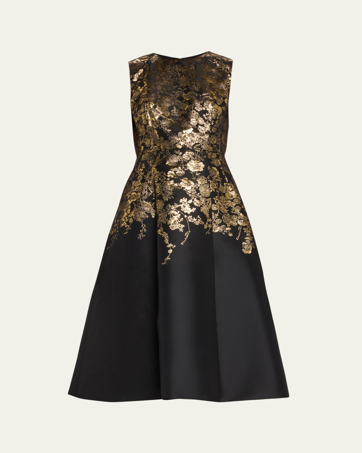 Adam Lippes Eloise Floral Brocade Sleeveless Fit & Flare Dress