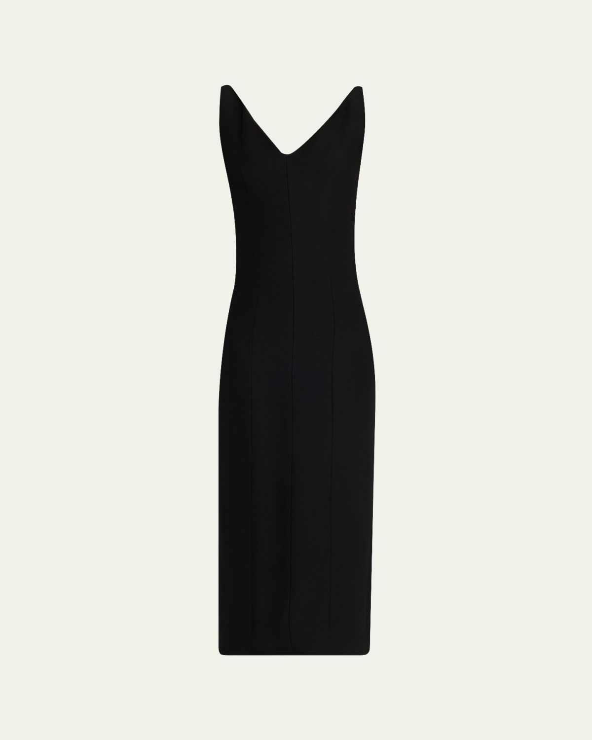 Adam Lippes Willa Sleeveless Silk Wool Midi Dress
