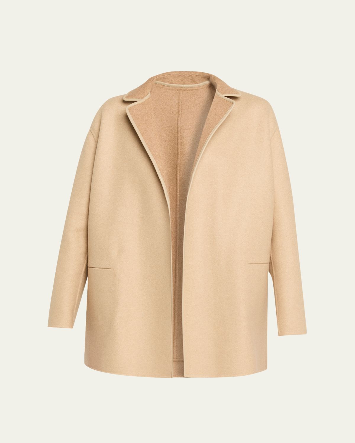 Loro Piana Jimi Cashmere Open-Front Coat