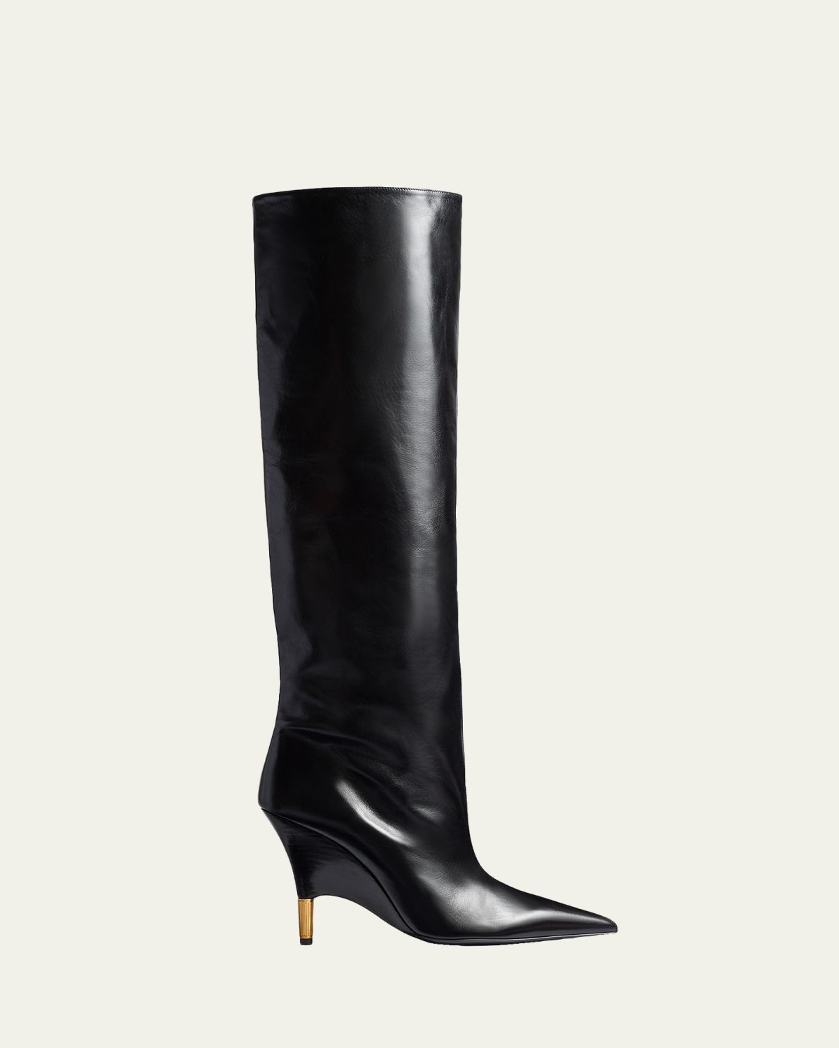 Khaite Bella Leather Knee-High Boots