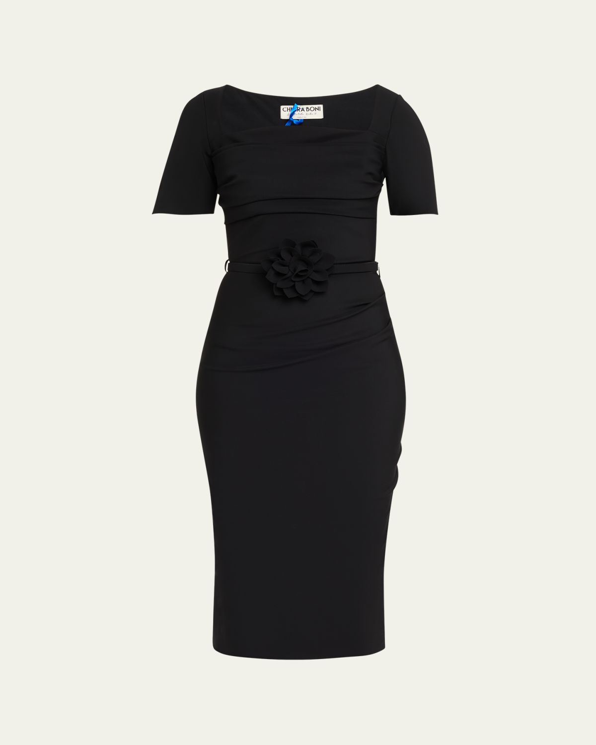 Chiara Boni La Petite Robe Bahir Bodycon Floral Applique Midi Dress