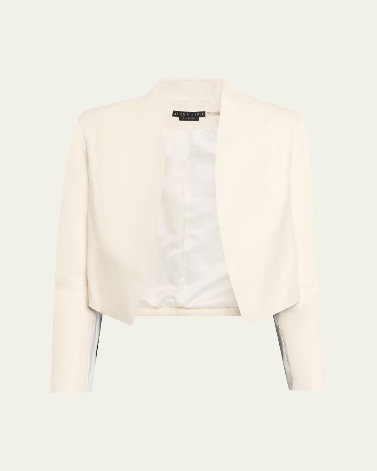 ALICE + OLIVIA New Harvey Leather Open-Front Jacket | Thumbnail 6 ALICE + OLIVIA New Harvey Leather Open-Front Jacket | Thumbnail 6