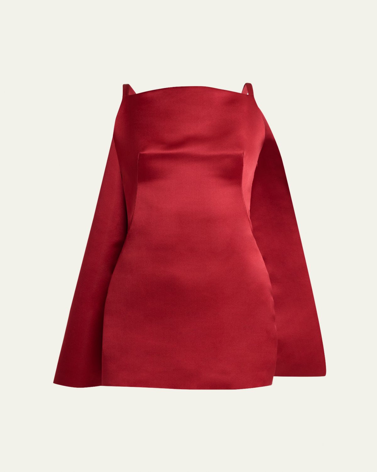 Givenchy Sleeveless Cape-Back Silk Mini Dress