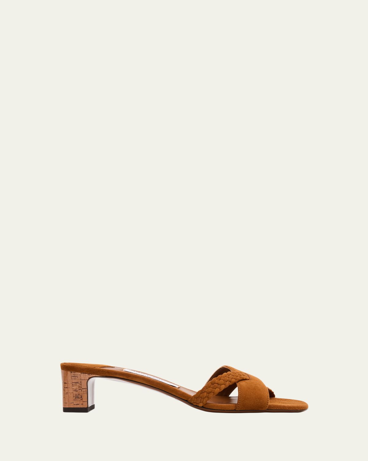 Jimmy Choo 45mm Rori Suede Mule Sandals