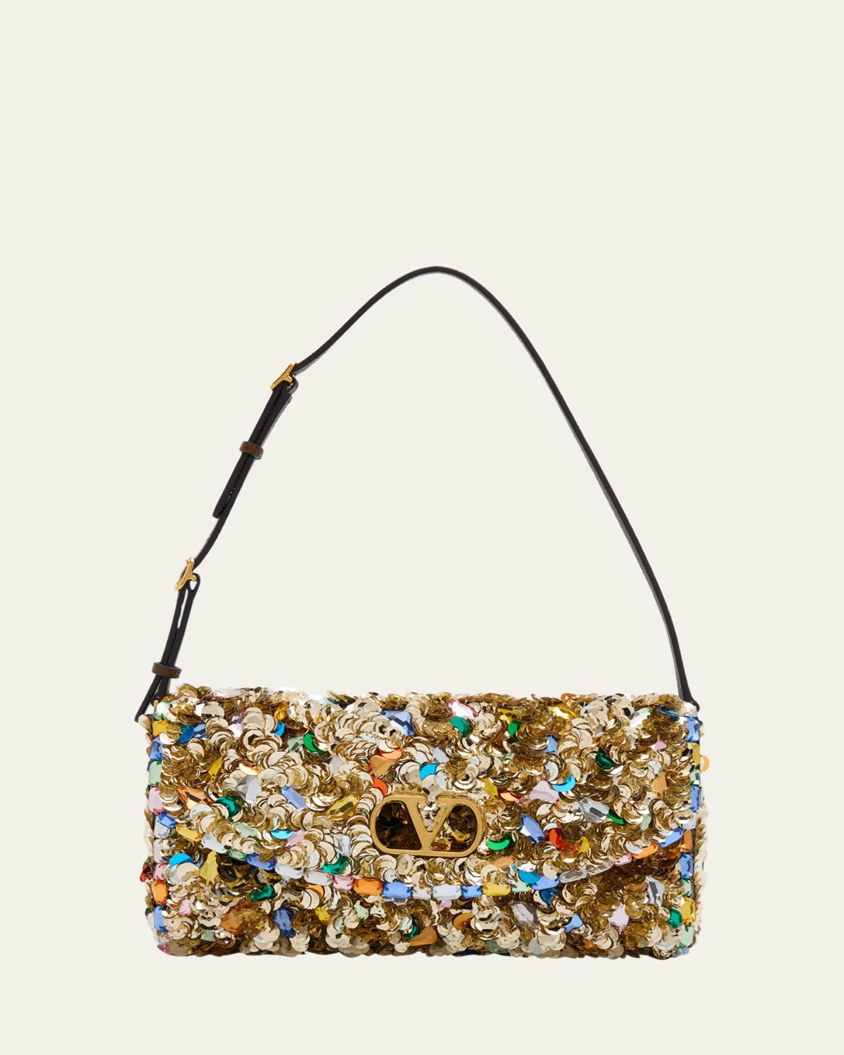 Valentino Garavani DeVain Embellished Small Shoulder Bag