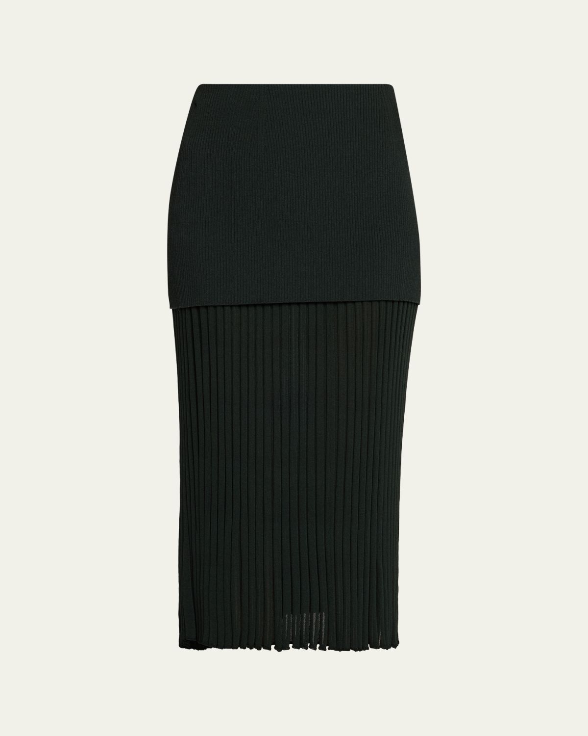 Proenza Schouler Luiza Rib-Knit Midi Skirt
