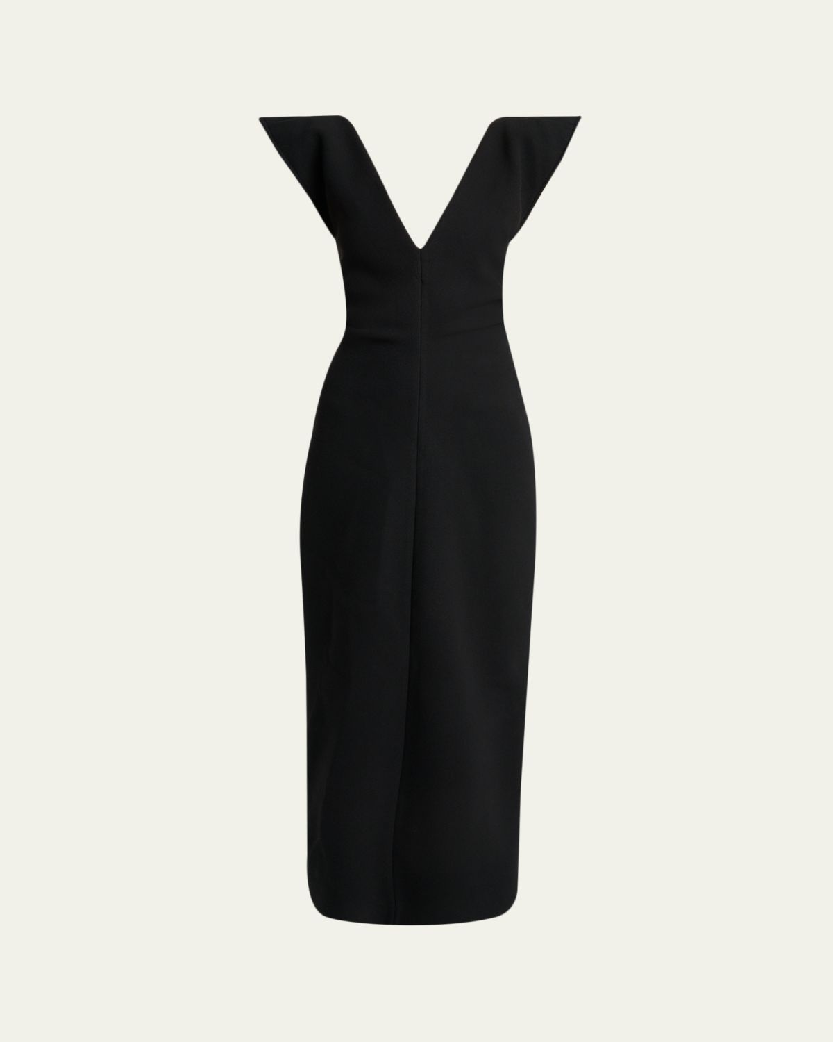Proenza Schouler Mariam V-Neck Wool Scuba Dress