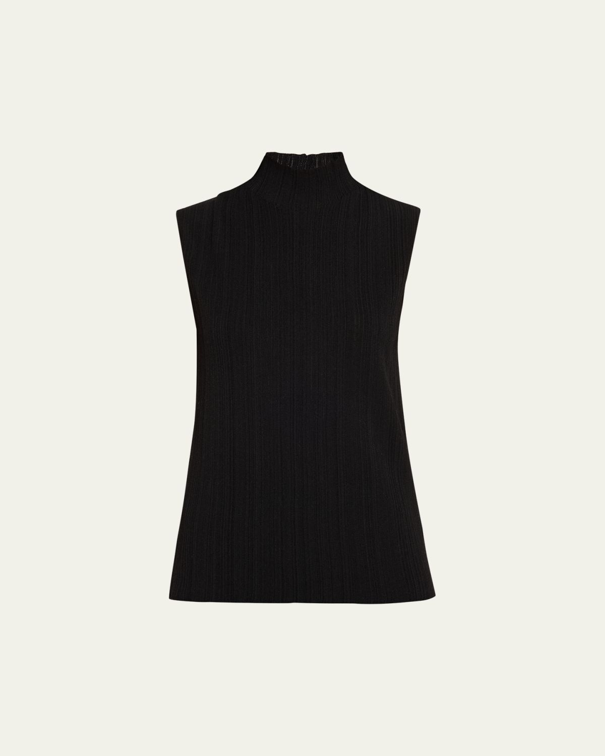 Proenza Schouler Federica Micro-Pleated Knit Turtleneck Top