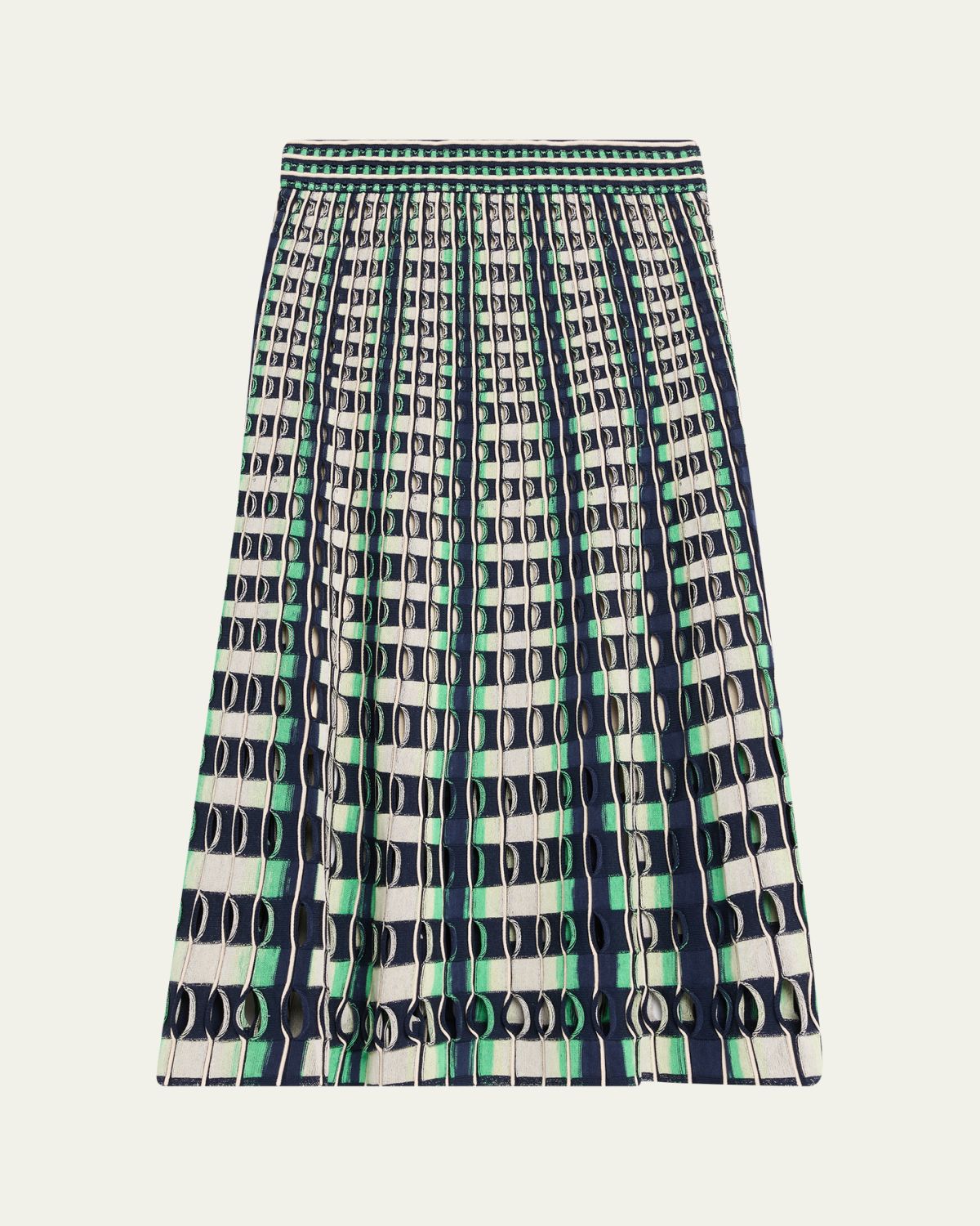 SIMKHAI Drue Openwork Midi Skirt