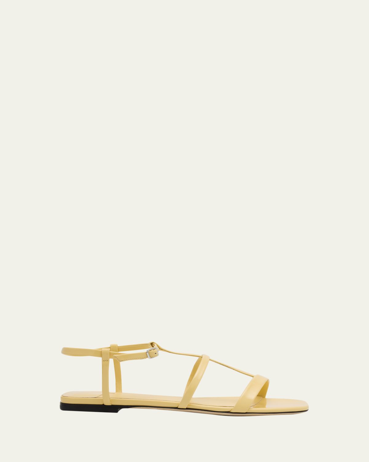 Jimmy Choo Gwyn Leather Flat Sandals