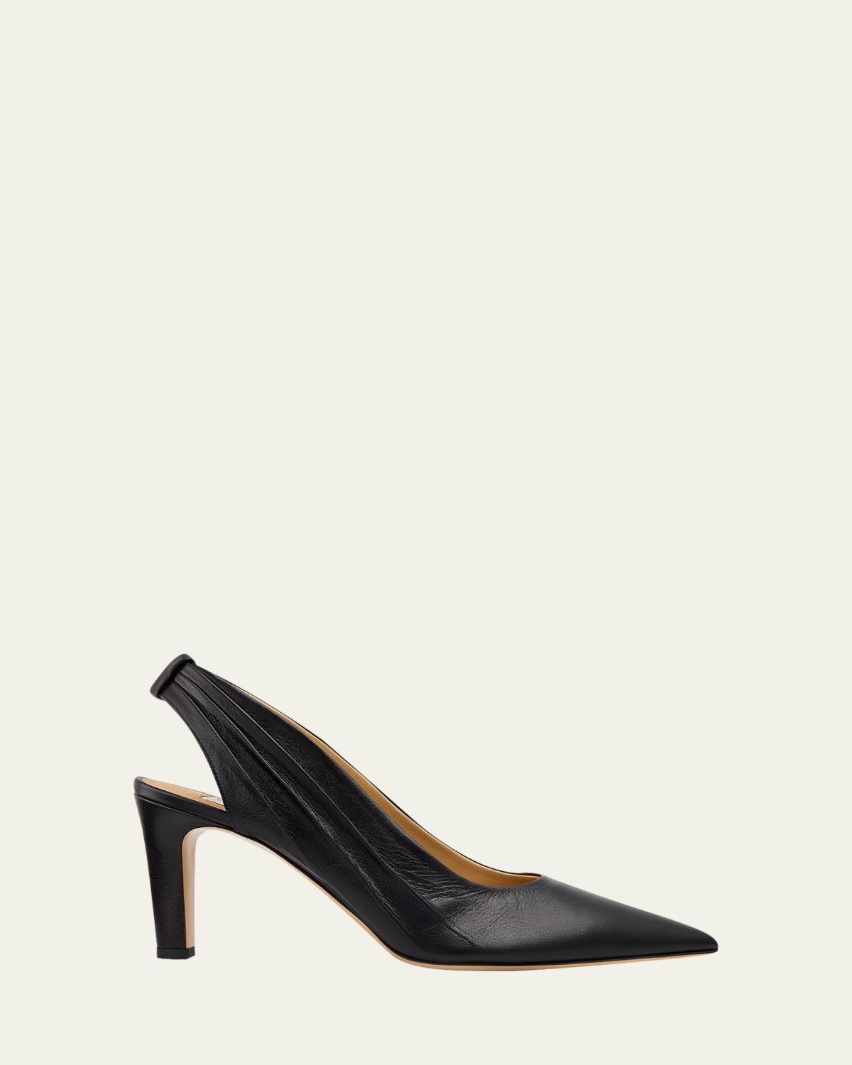 Gabriela Hearst 90mm Amari Leather Slingback Pumps