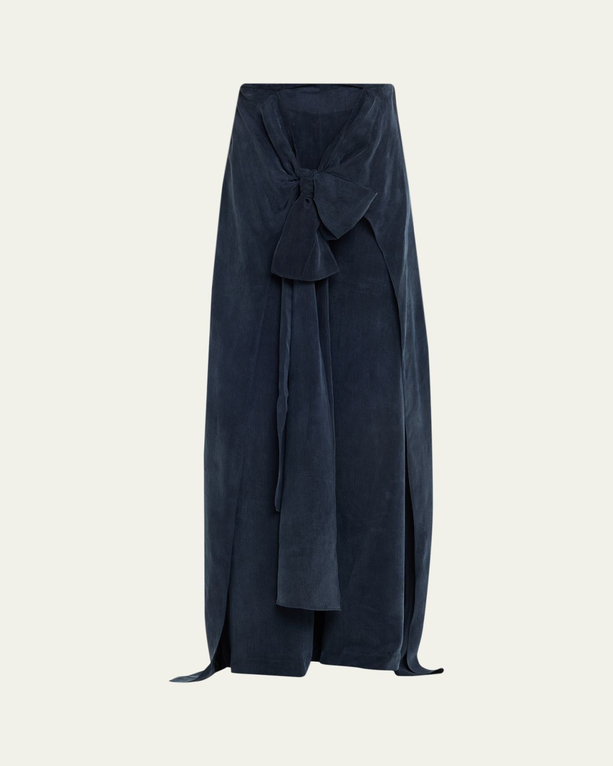 Silvia Tcherassi Nuria Front-Tie Wide-Leg Pants