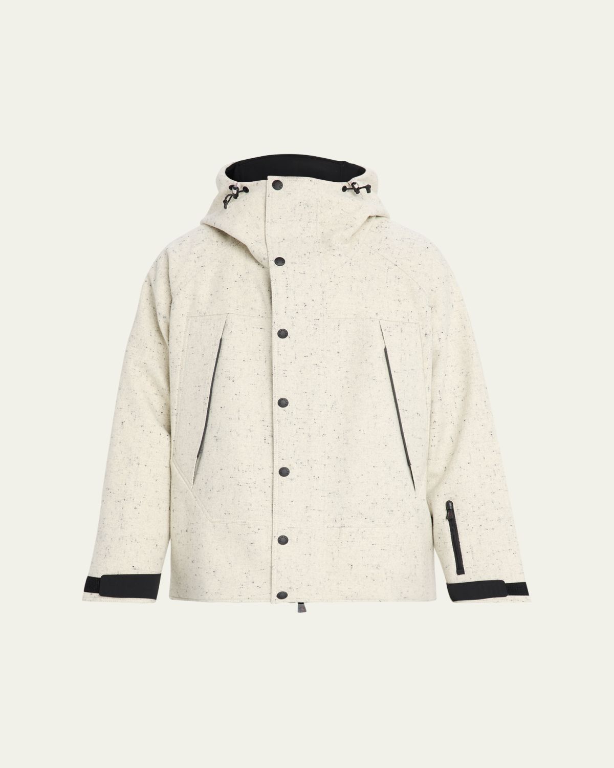 Moncler Marnaz Technical Wool Hooded Insulated Ski Jacket