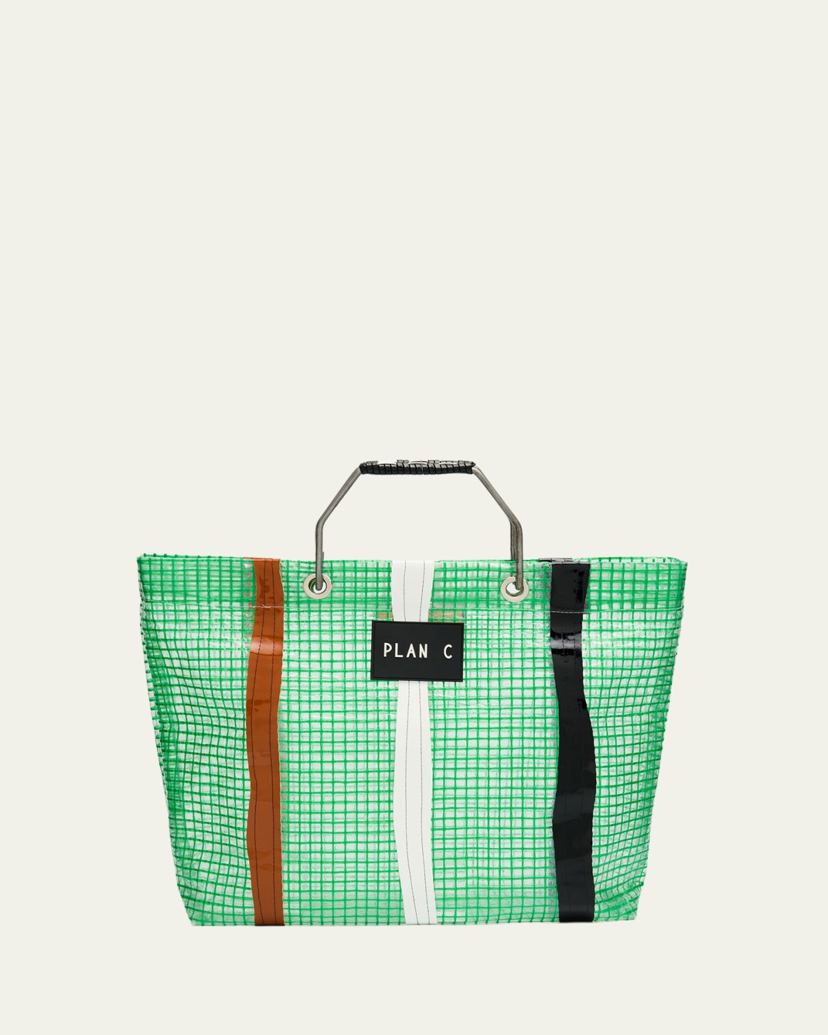 Plan C Medium Woven Shopping Tote Bag