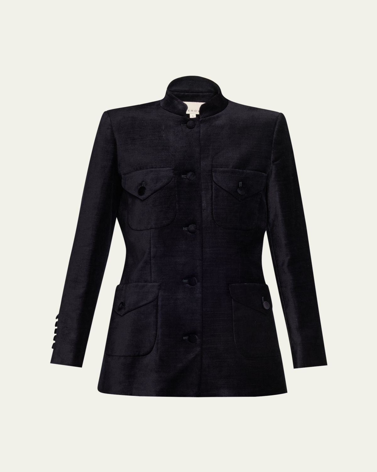Liberowe Raja Velvet Single-Breasted Jacket