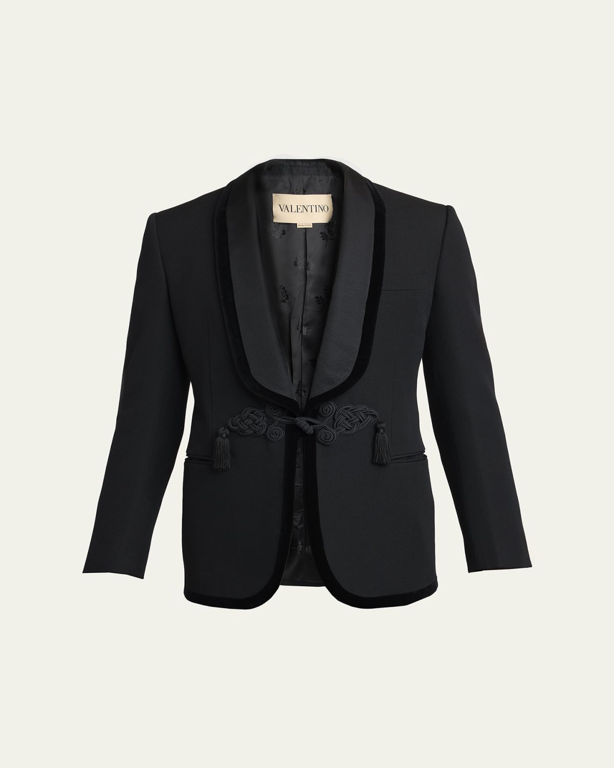 Valentino Garavani Men's Grain de Poudre Toggle-Front Dinner Jacket