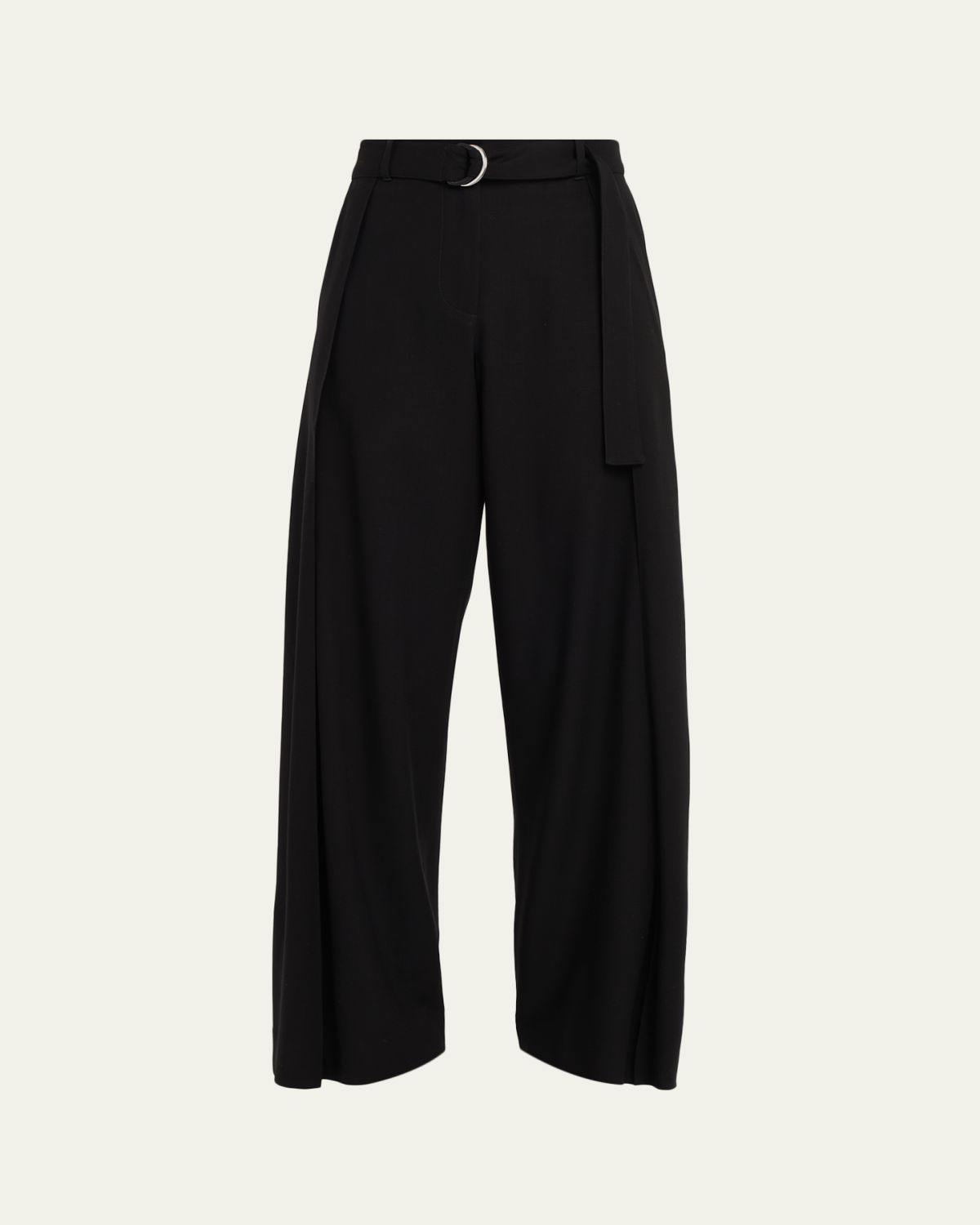Loewe Pleated Wide-Leg Belted Trousers