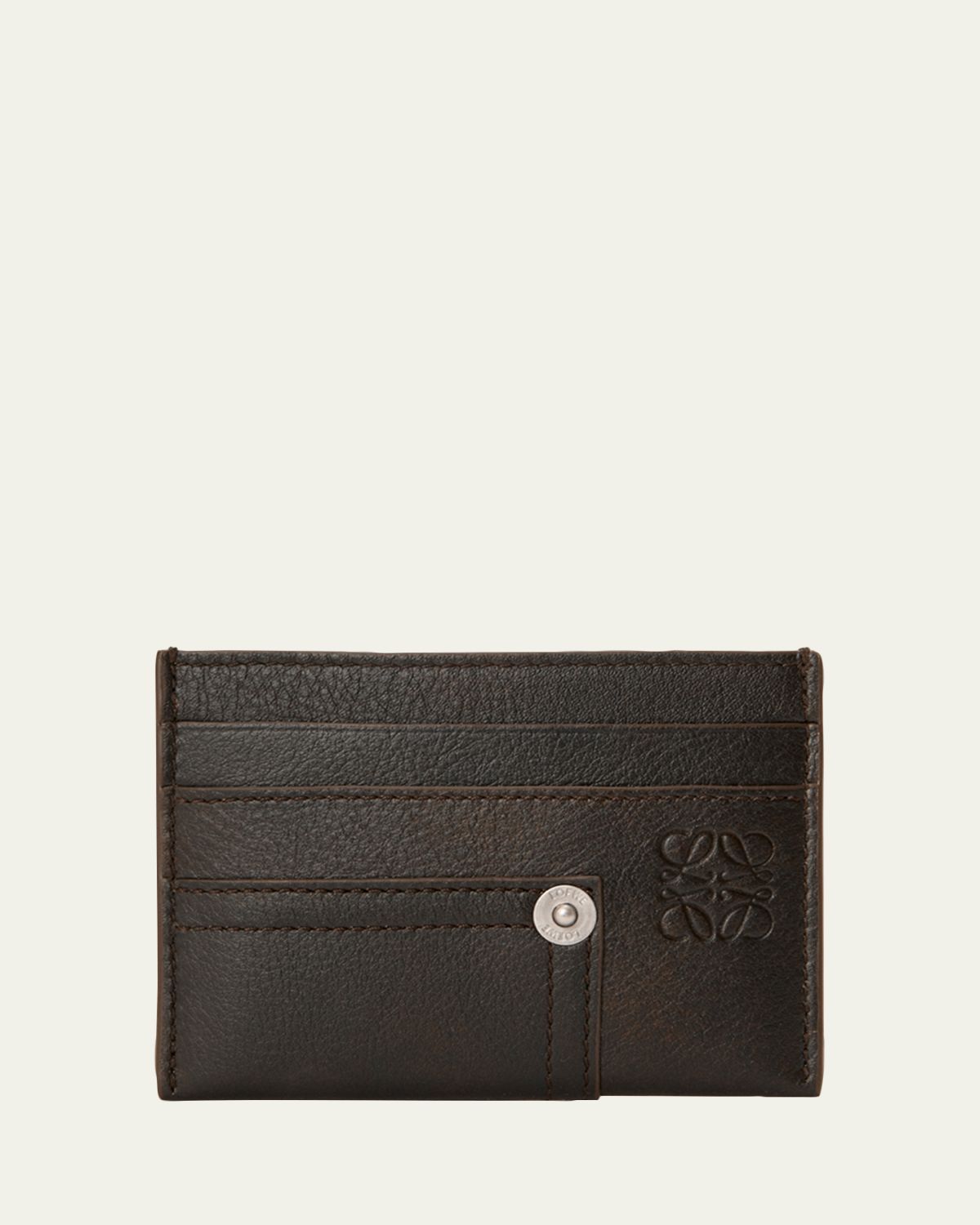 Loewe Men's Panta Plain Leather Cardcase