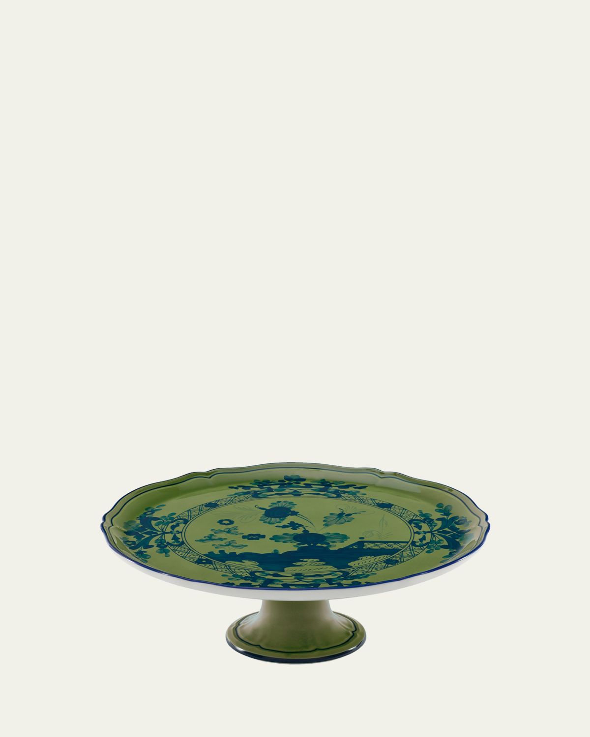 GINORI 1735 Oriente Italiano Malachite Cake Stand