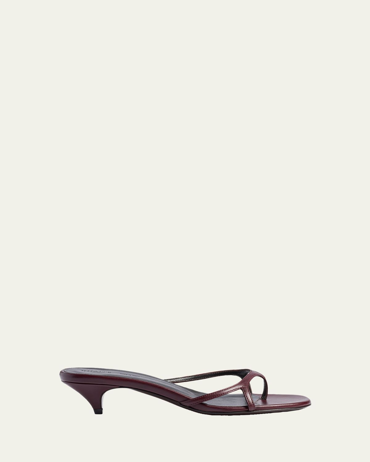 Khaite 35mm Mila Leather Slide Sandals